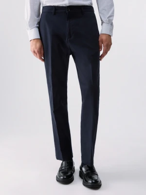 Liu Jo Regular Fit Chino Trousers Dark Blue