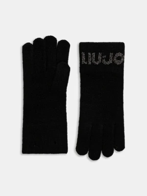 Liu Jo rękawiczki damskie kolor czarny 2F5021.M0300