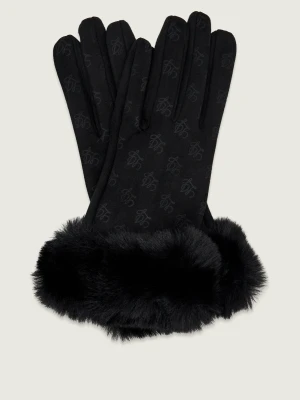 Liu Jo Rękawiczki | shearling czarny