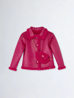 Liu Jo Reversible Teddy Jacket With Bag LIUJO