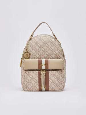 Liu Jo Rucksack With Monogram Print beżowy