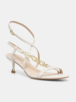 Liu Jo sandały na niskim obcasie skórzane TESS 0