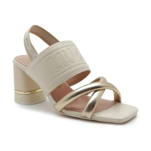 Liu Jo Sandały na słupku | z dodatkiem skóry