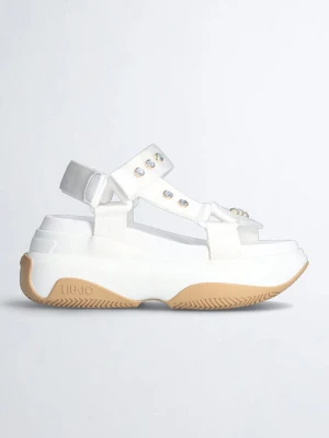 Liu Jo Sandały w kolorze białym na koturnie rozmiar: 38