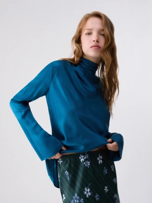 Liu Jo Satin Blouse niebieski