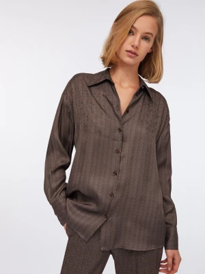 Liu Jo Satin Shirt With Rhinestones LIUJO