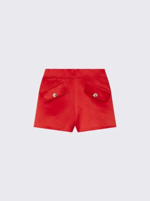 Liu Jo Satin Shorts czerwony