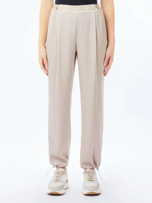 Liu Jo Satin Trousers Champagne