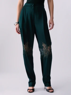 Liu Jo Satin Trousers With Lace Details