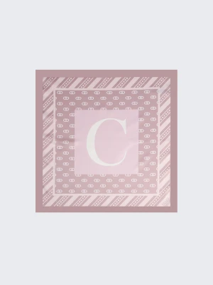 Liu Jo Scarf With C-letter Motif beżowy