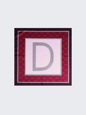 Liu Jo Scarf With D-letter Motif czerwony