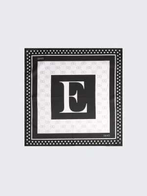 Liu Jo Scarf With E-letter Motif czarny