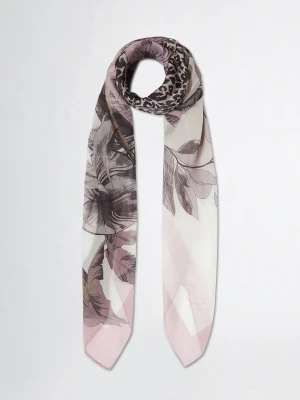 Liu Jo Scarf With Floral Print różowy