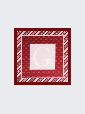 Liu Jo Scarf With G-letter Motif czerwony
