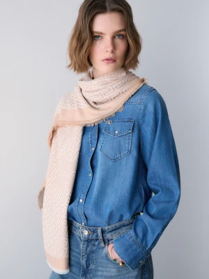 Liu Jo Scarf With Jacquard Logo LIUJO