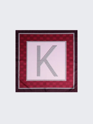 Liu Jo Scarf With K-letter Motif czerwony