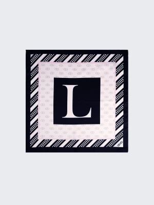Liu Jo Scarf With L-letter Motif czarny