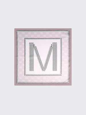 Liu Jo Scarf With M-letter Motif beżowy