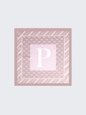 Liu Jo Scarf With P-letter Motif beżowy