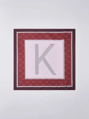 Liu Jo Scarf With R-letter Motif czerwony
