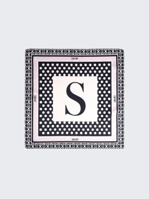 Liu Jo Scarf With S-letter Motif czarny