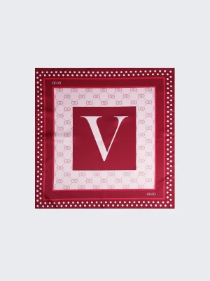 Liu Jo Scarf With V-letter Motif czerwony