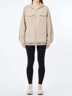 Liu Jo Scuba And Nylon Jacket Champagne