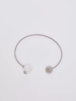 Liu Jo Semi-rigid Bracelet With Beads srebrny