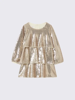 Liu Jo Sequin Dress złoty