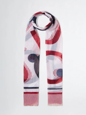 Liu Jo Shawl With Print czerwony