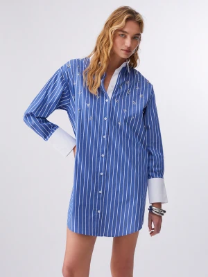 Liu Jo Shirt Dress With Bejewelled Embellishment LIUJO