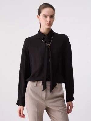 Liu Jo Shirt With Bow czarny