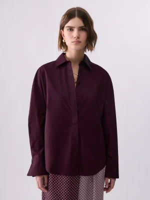 Liu Jo Shirt With Jacquard Satin Insert