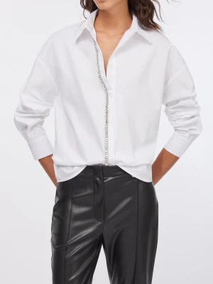 Liu Jo Shirt With Jewel Embroidery biały