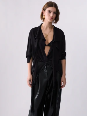 Liu Jo Shirt With Scarf czarny
