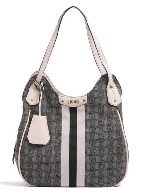 Liu Jo Shopper w kolorze antracytowo-białym - 33 x 34 x 13 cm rozmiar: onesize