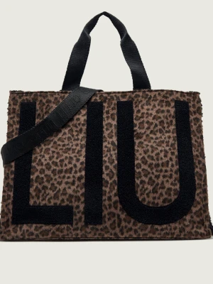 Liu Jo Shopperka Riccy | shearling brązowy