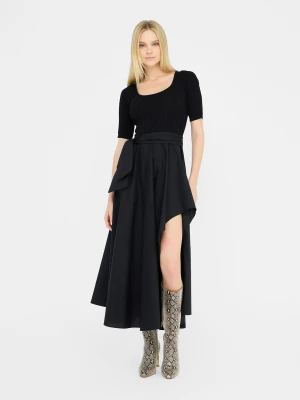 Liu Jo Short Cotton Poplin And Knit Dress LIUJO