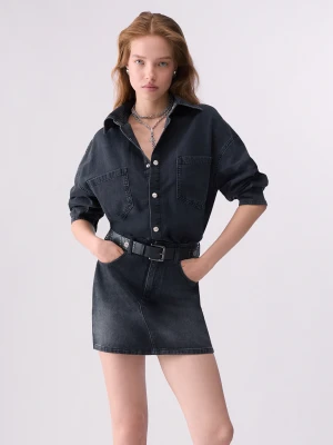 Liu Jo Short Denim Dress With Belt