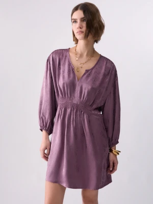 Liu Jo Short Dress In Jacquard Satin