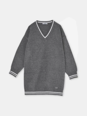 Liu Jo Short Dress In Knit Dark Grey