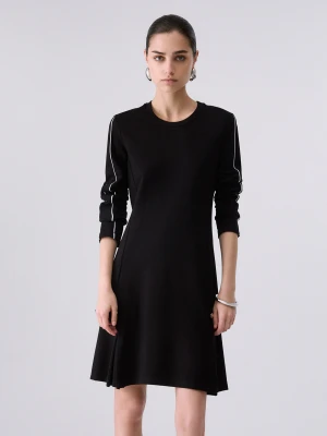 Liu Jo Short Dress In Punto Milano Fabric czarny