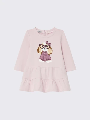 Liu Jo Short Dress In Sweatshirt różowy