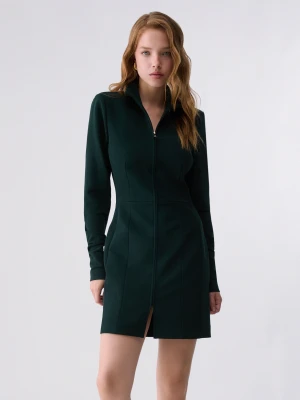 Liu Jo Short Dress With Cut-out Dark Green
