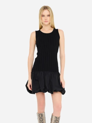 Liu Jo Long Knit And Poplin Dress LIUJO