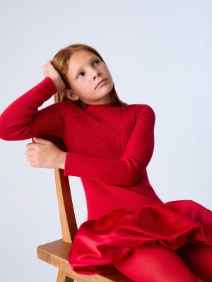 Liu Jo Short Knitted Dress czerwony