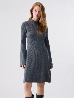 Liu Jo Short Knitted Dress Grey Mélange
