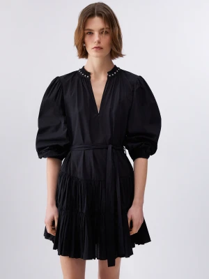 Liu Jo Short Muslin Dress czarny