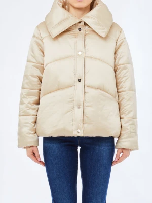 Liu Jo Short Padded Jacket Light Beige