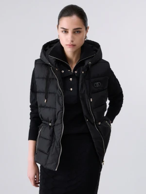 Liu Jo Short Padded Nylon Jacket czarny